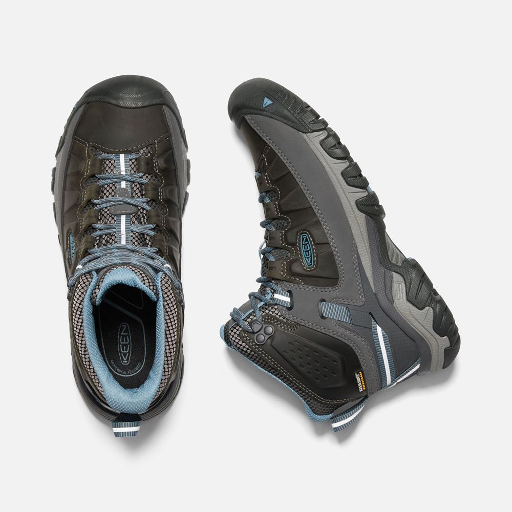 Keen Vandringskängor Dam Svarta Bruna - Targhee Iii Waterproof Mid - 132865UOG